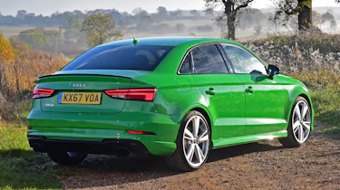 audi rs 3 saloon static rear