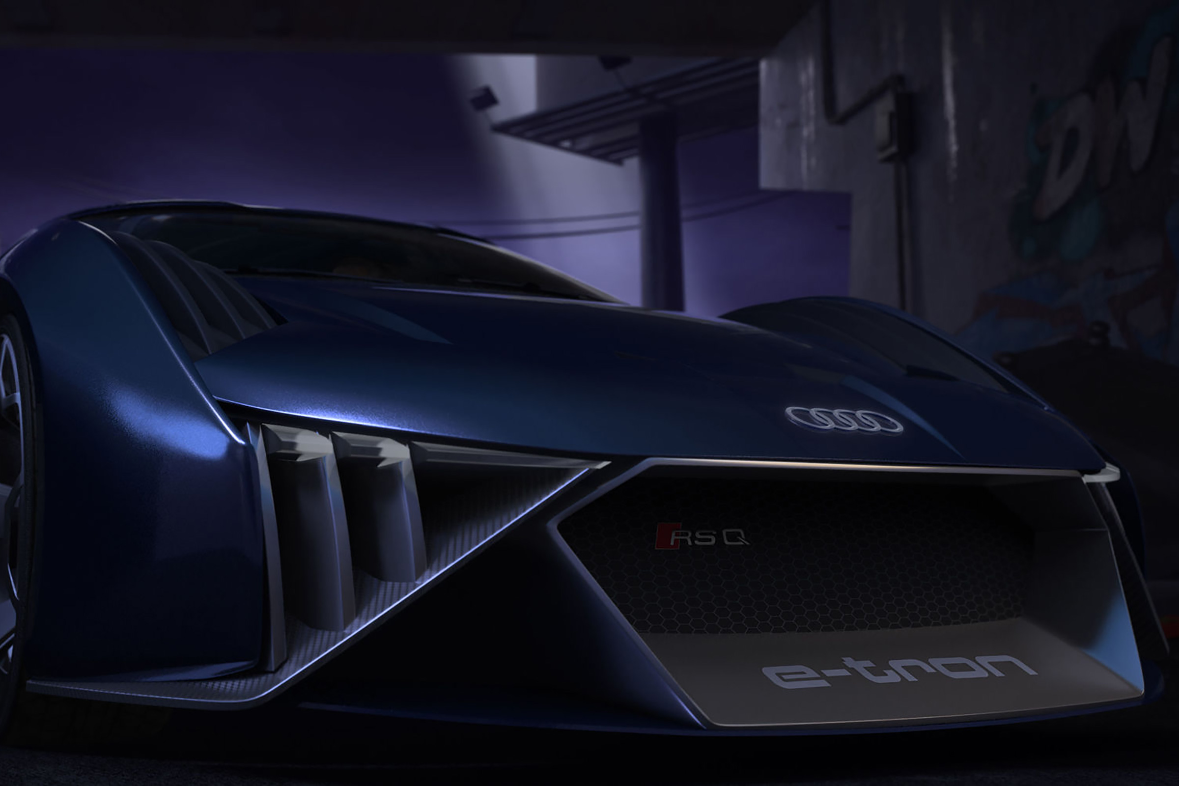 Audi RSQ e-tron Concept - front animated 