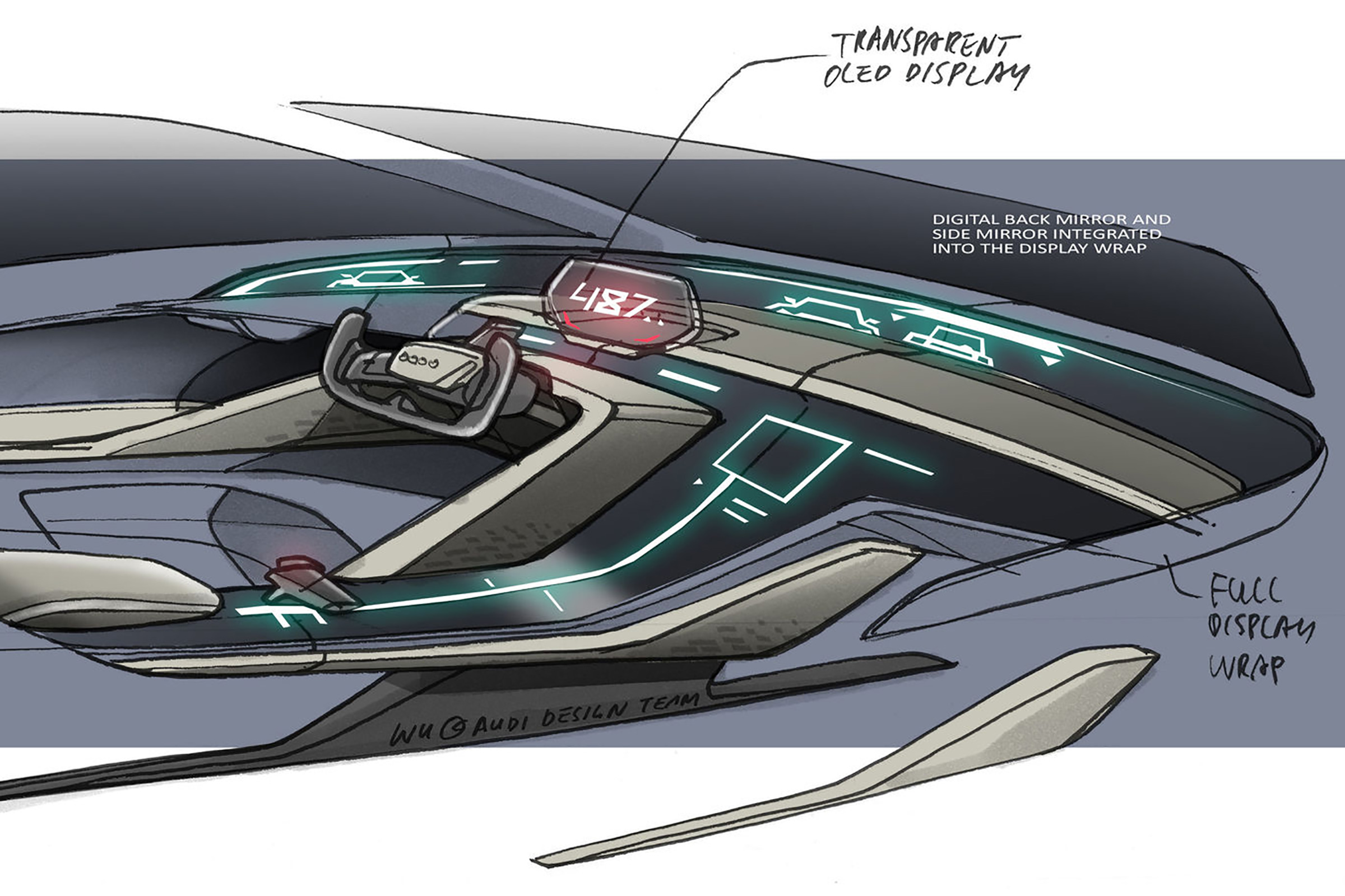 Audi RSQ e-tron Concept - interior passenger side