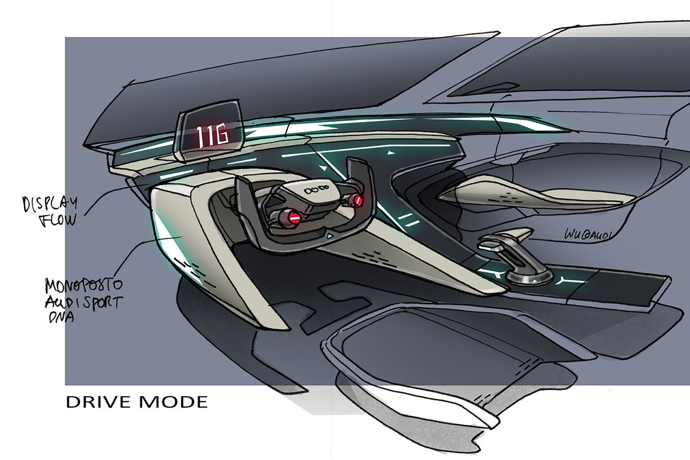 Audi RSQ e-tron Concept- interior drivers side