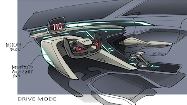 Audi RSQ e-tron Concept- interior drivers side