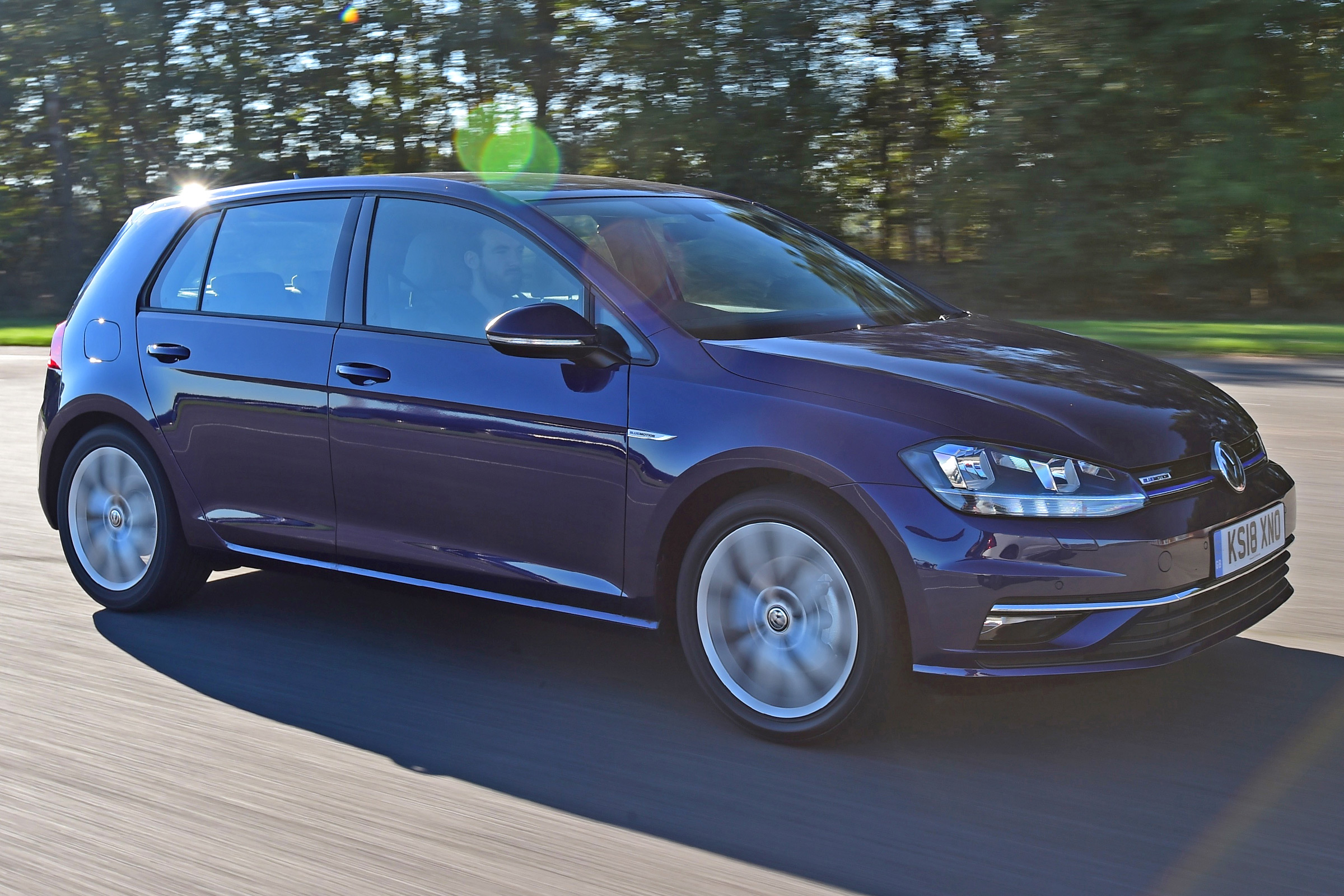 vw golf tracking front