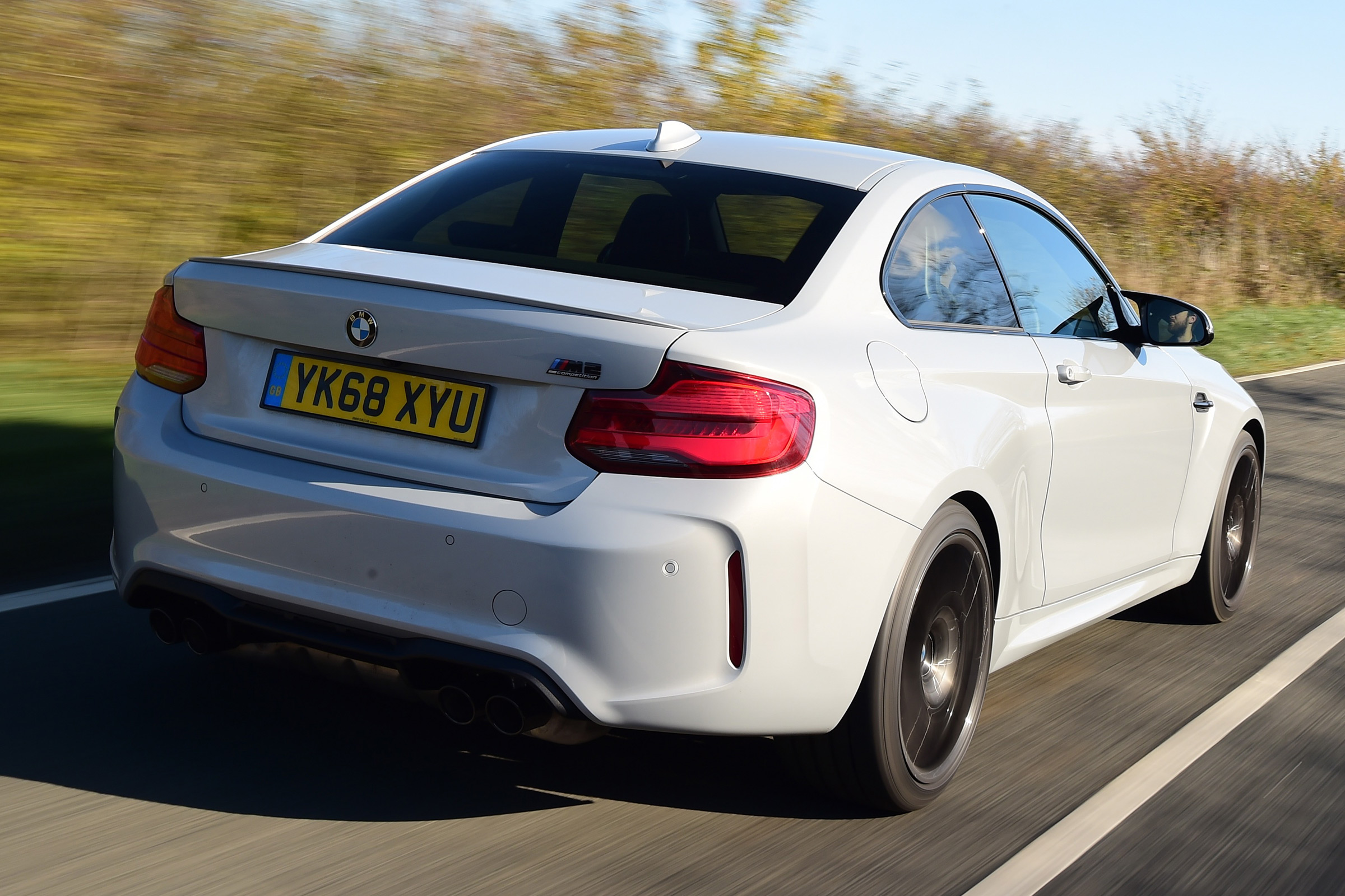 bmw m2 competition tracking rear