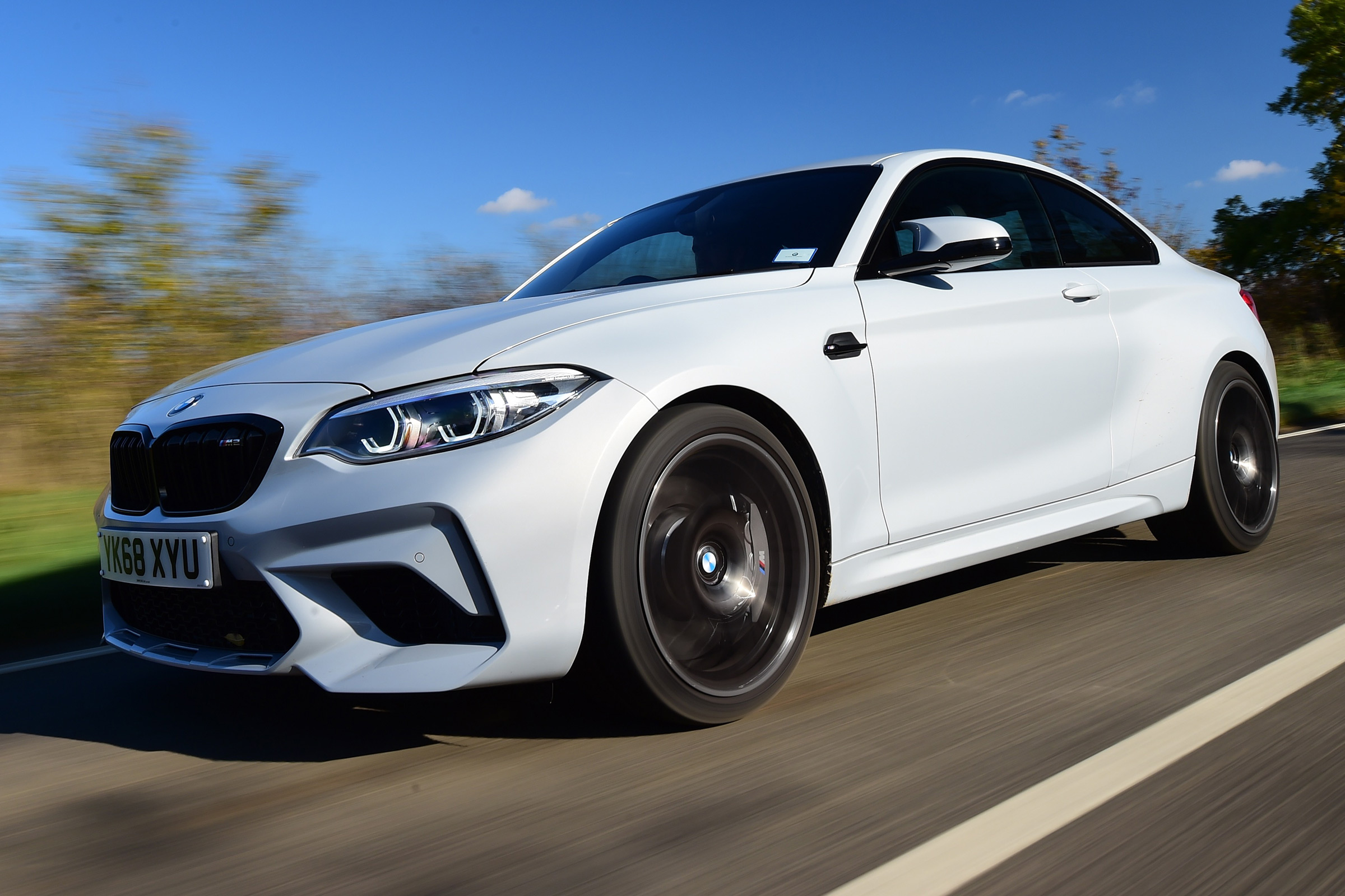bmw m2 competition tracking front