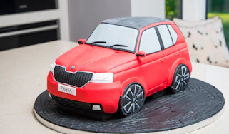skoda fabia cake