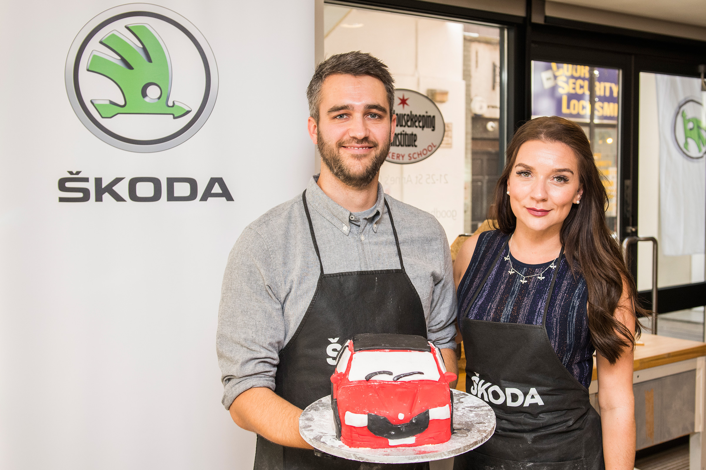 skoda fabia cake bake candice brown richard ingram