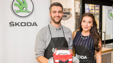 skoda fabia cake bake candice brown richard ingram