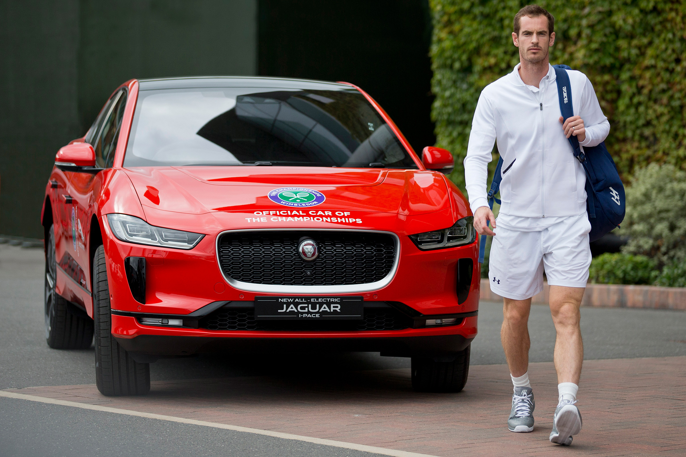 Andy Murray Jaguar I-Pace - front static