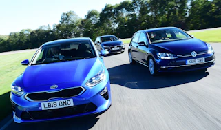 kia ceed vs vw golf vs hyundai i30 group test
