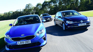 kia ceed vs vw golf vs hyundai i30 group test