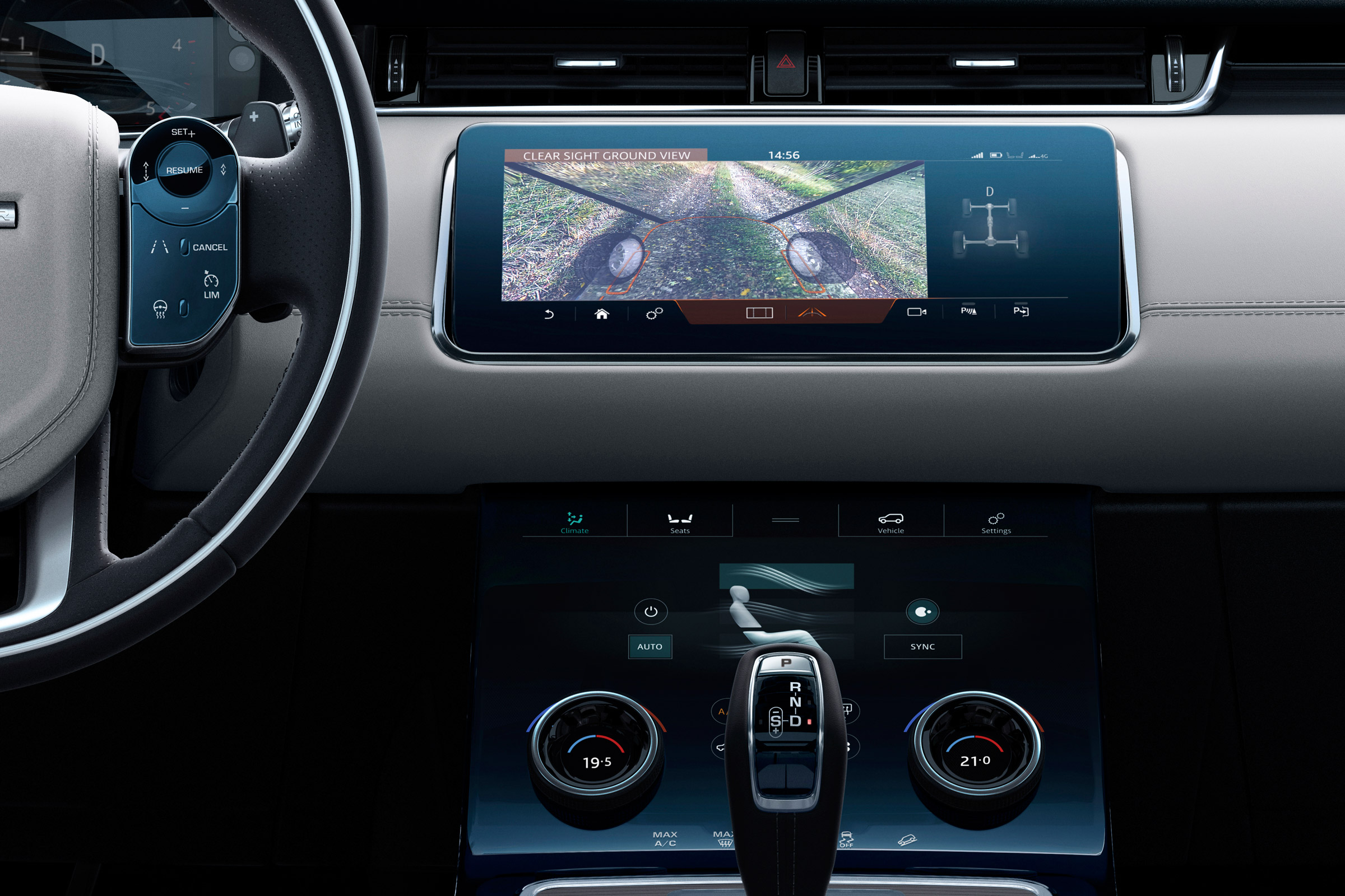 New 2019 Range Rover Evoque dash