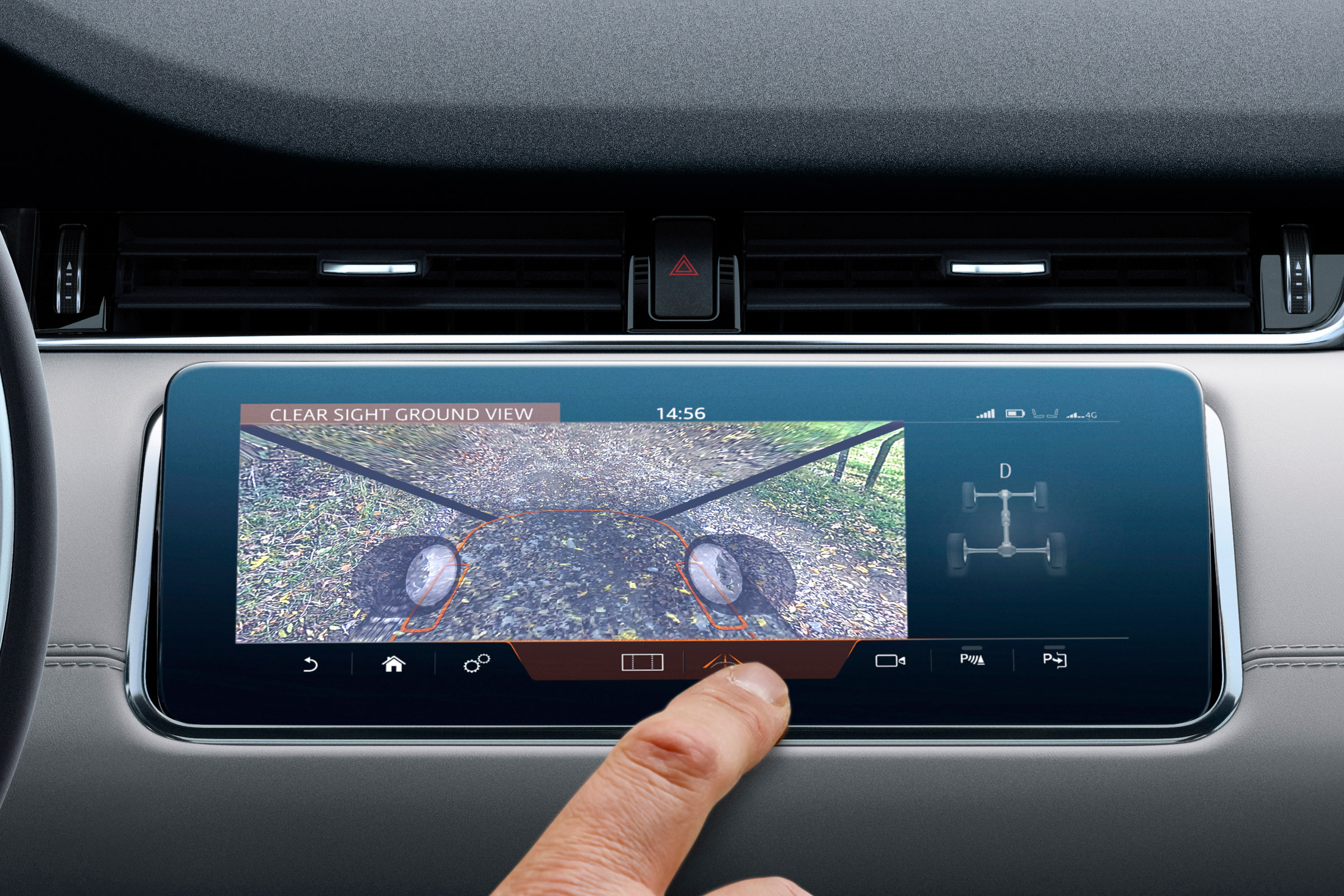 New 2019 Range Rover Evoque clear sight