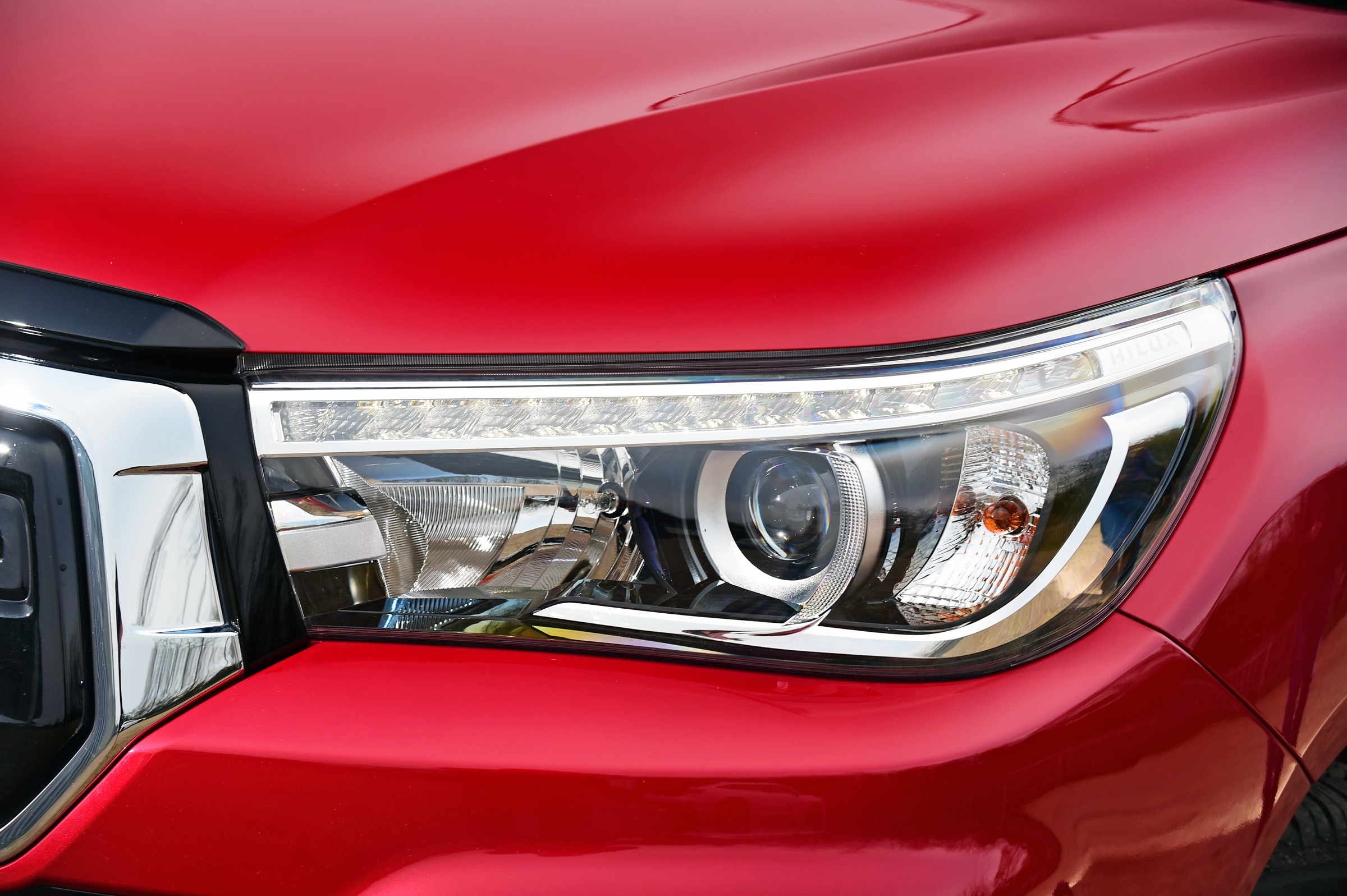 Toyota Hilux Invincible X headlights