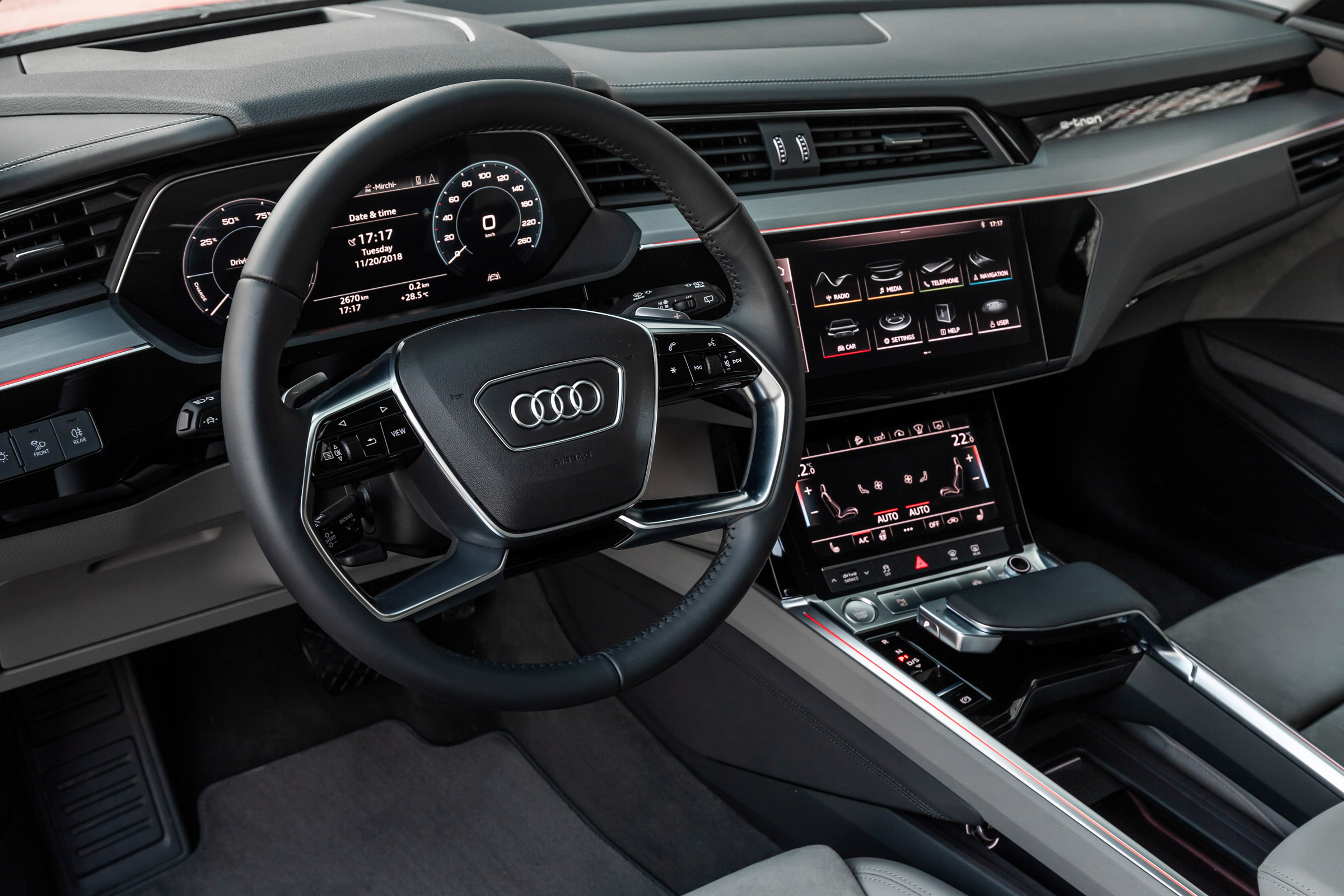 Audi e-tron interior