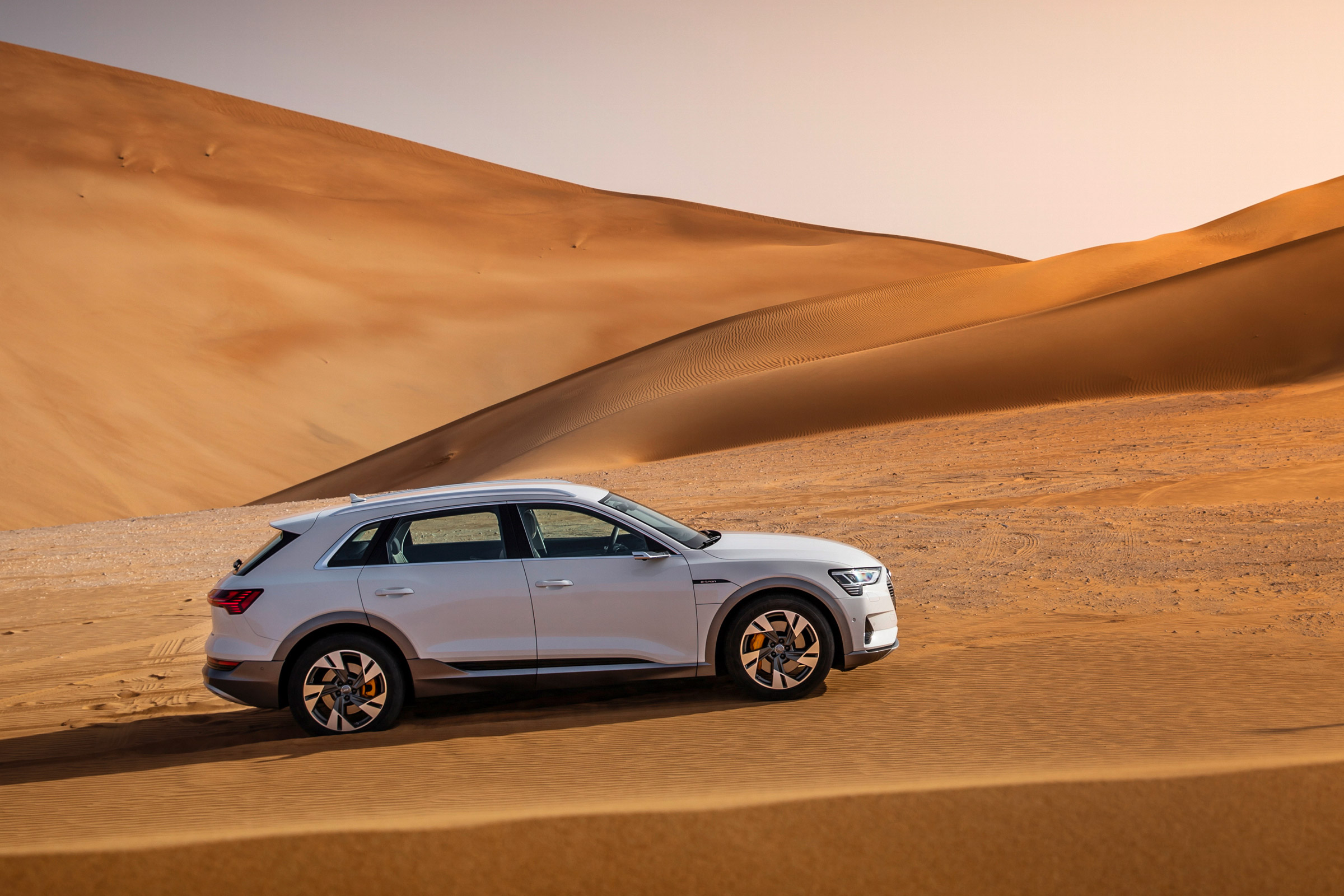 Audi e-tron side on