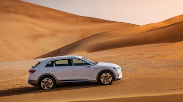 Audi e-tron side on