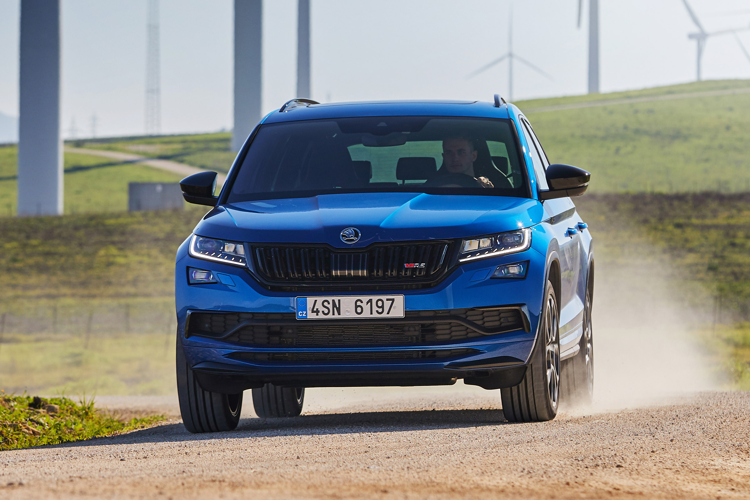 Skoda Kodiaq vRS - front off-road