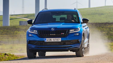 Skoda Kodiaq vRS - front off-road