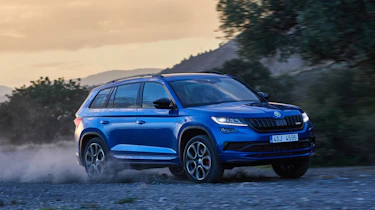 Skoda Kodiaq vRS - front/side off-road