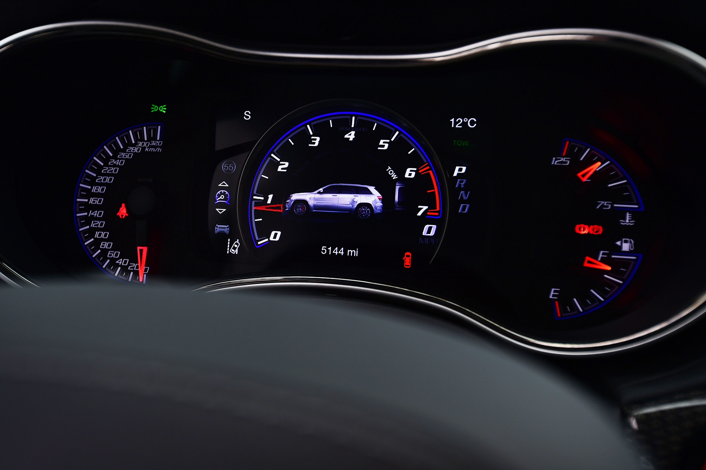 Jeep Grand Cherokee Trackhawk - dials