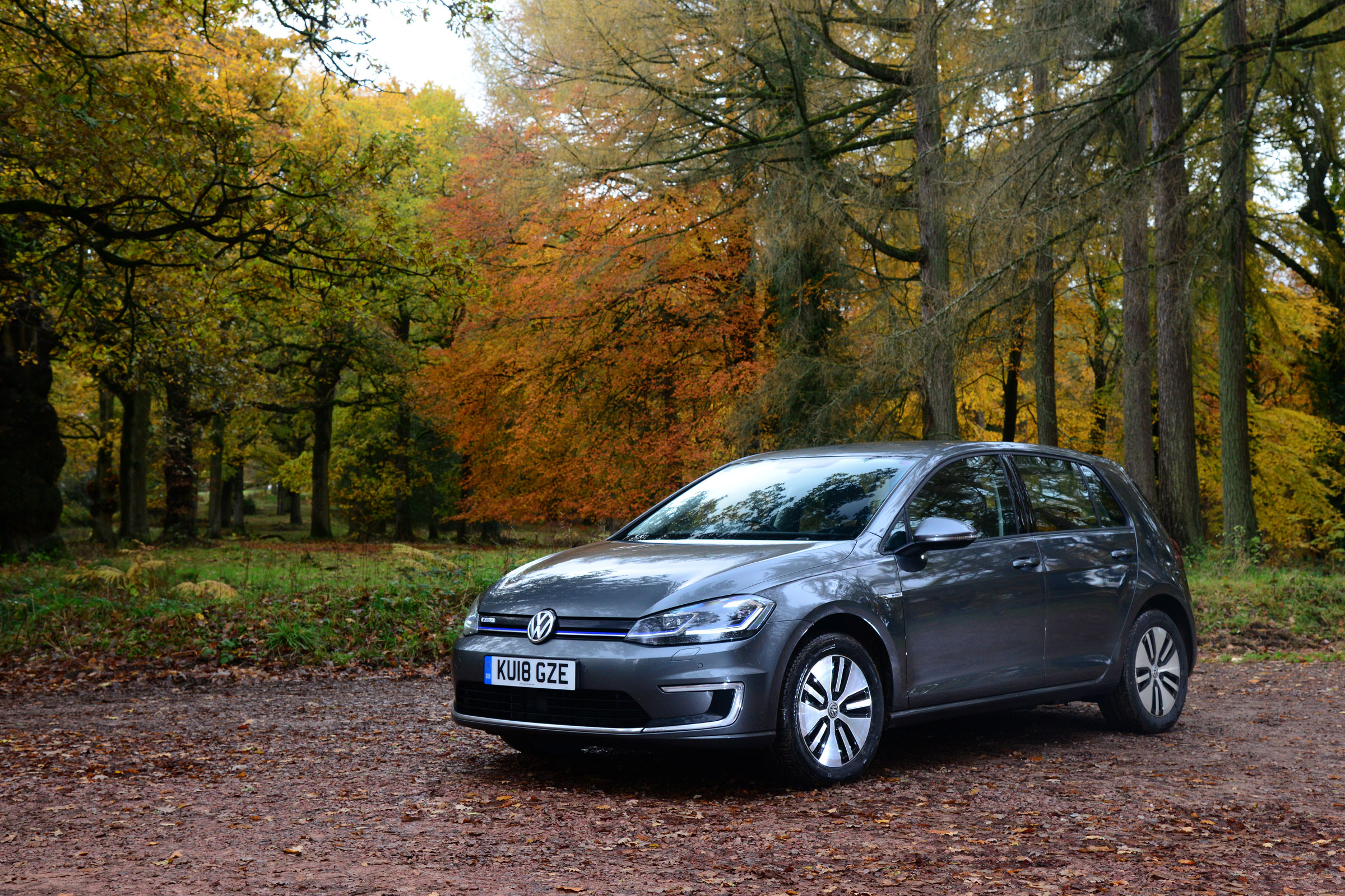Britain's best driving roads VW e-Golf static