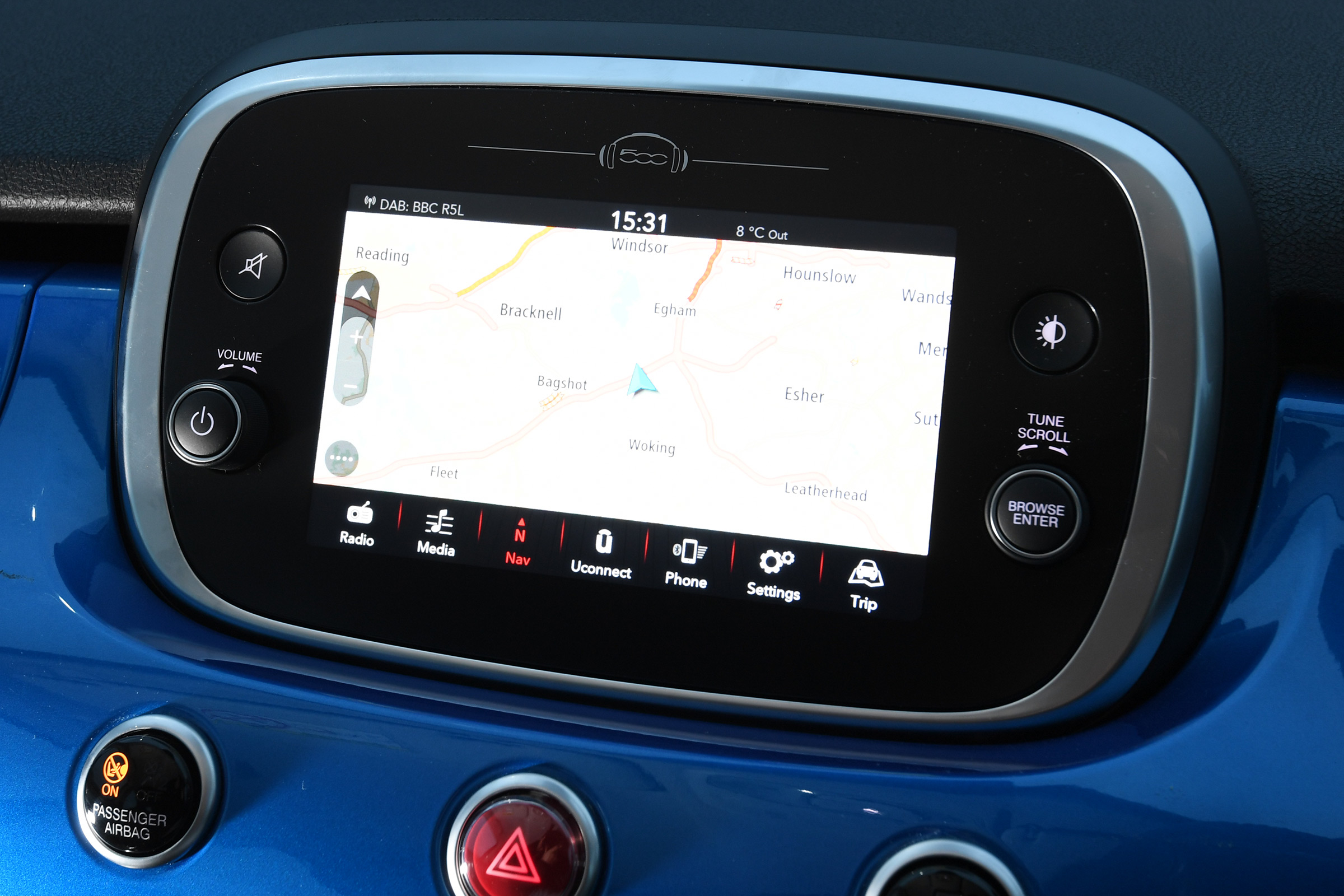 fiat 500x infotainment