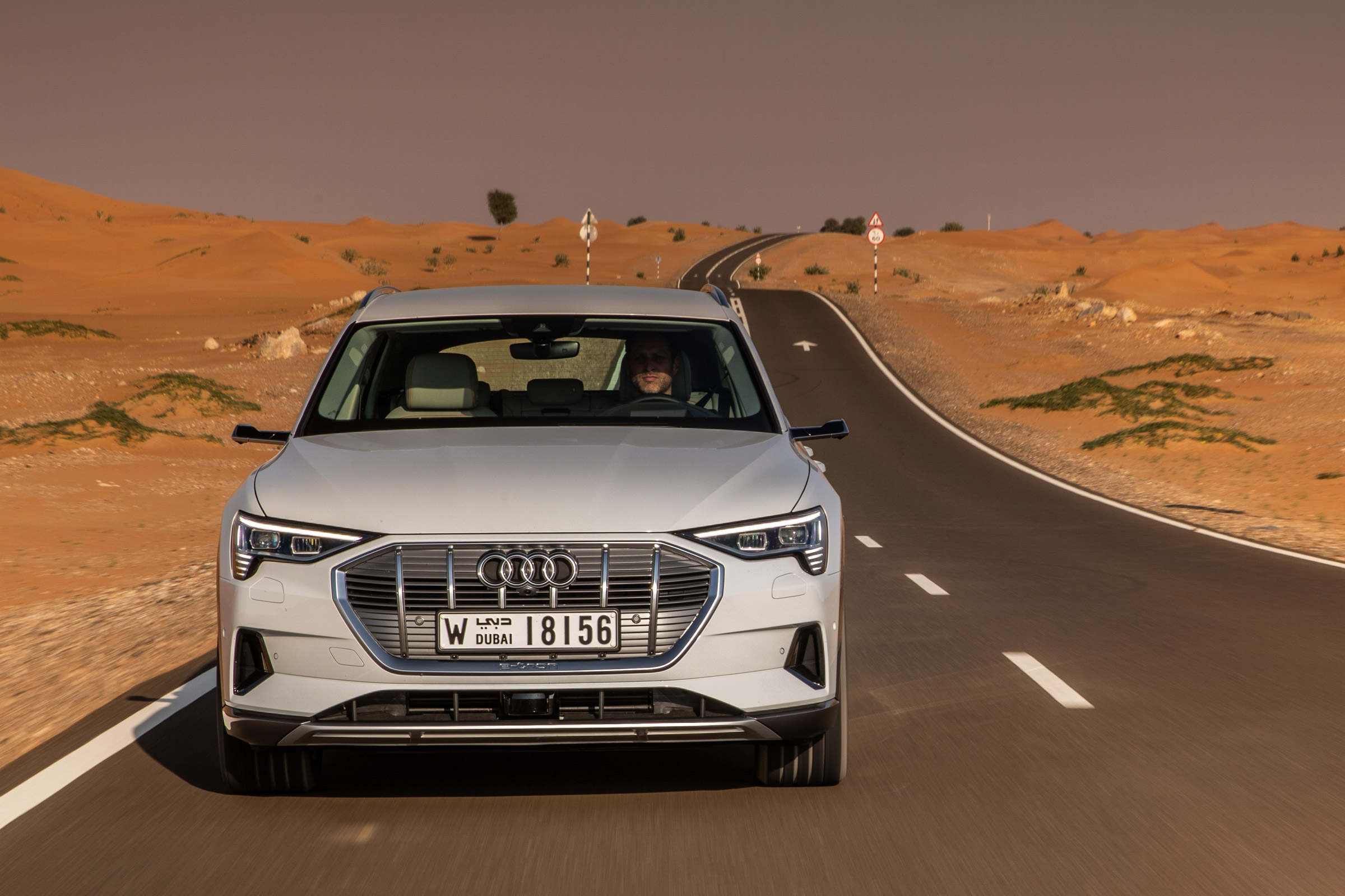 Audi e-tron head on
