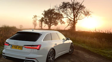 audi a6 avant rear three quarters static