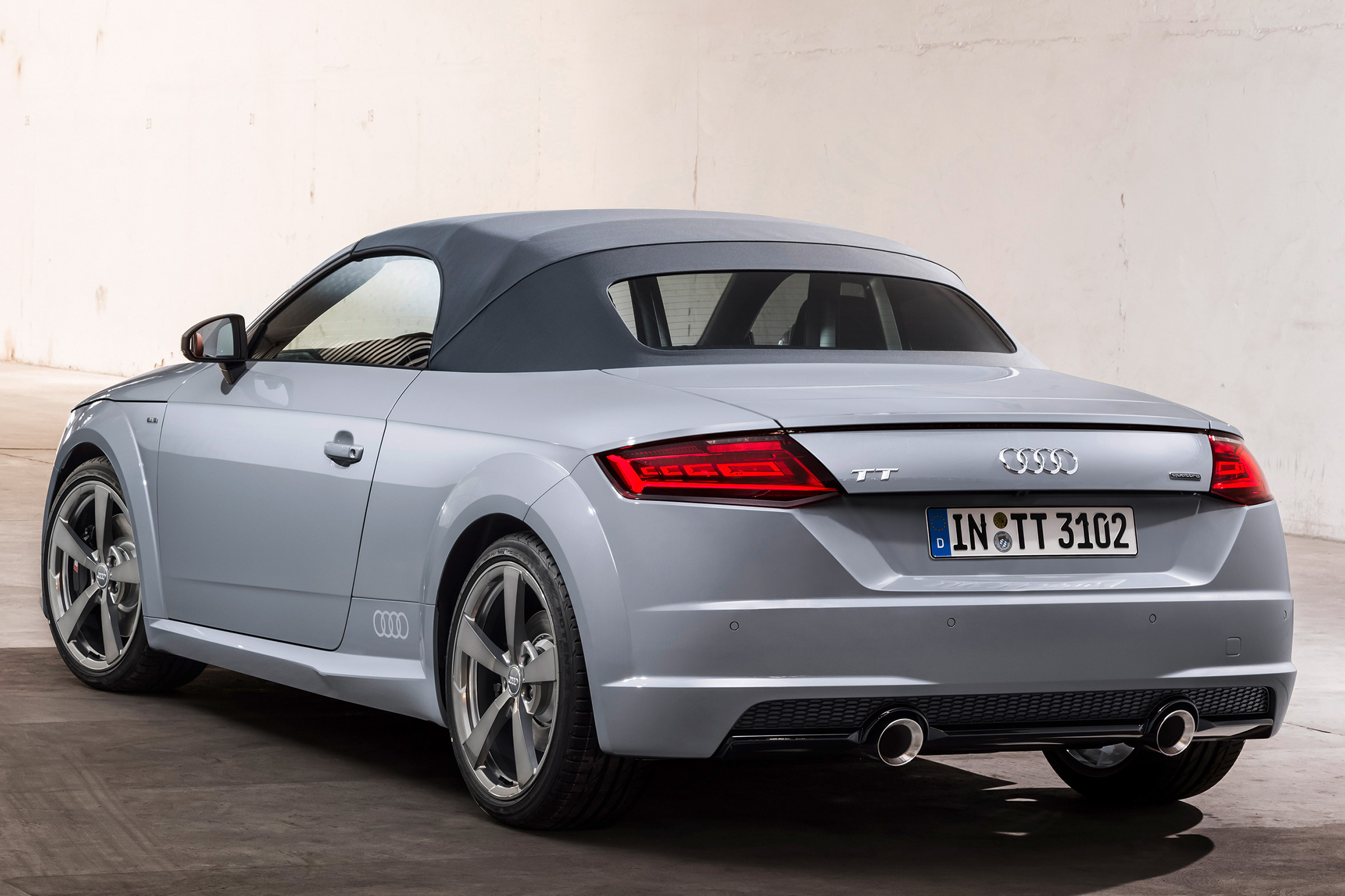 audi tt 20 years edition static rear roof up
