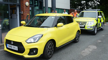tailgating feature suzuki swift sport mitsubishi shogun traffic officer
