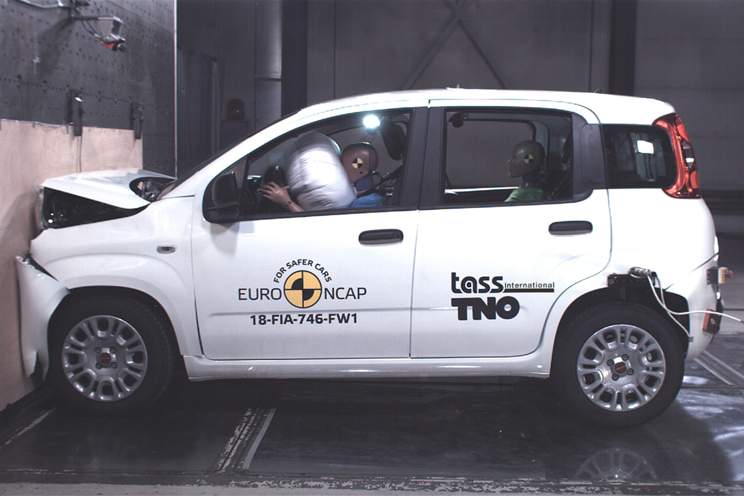 Fiat Panda NCAP crash