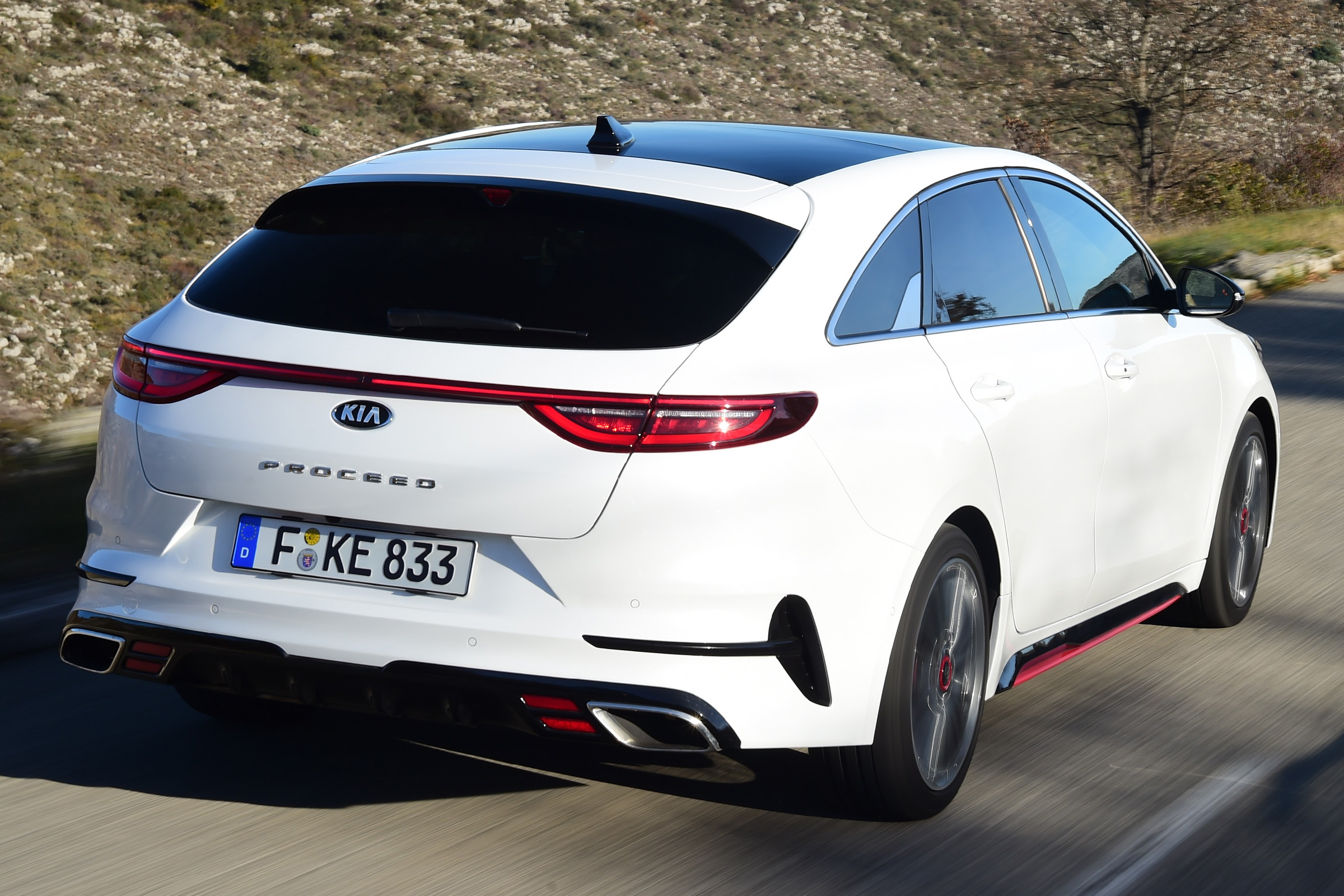 kia proceed gt prototype tracking rear