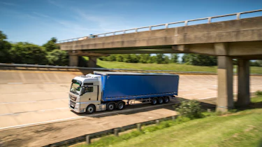 MAN truck driving
