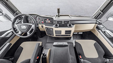 MAN truck interior