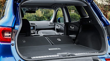 renault kadjar boot seats folded luggage space