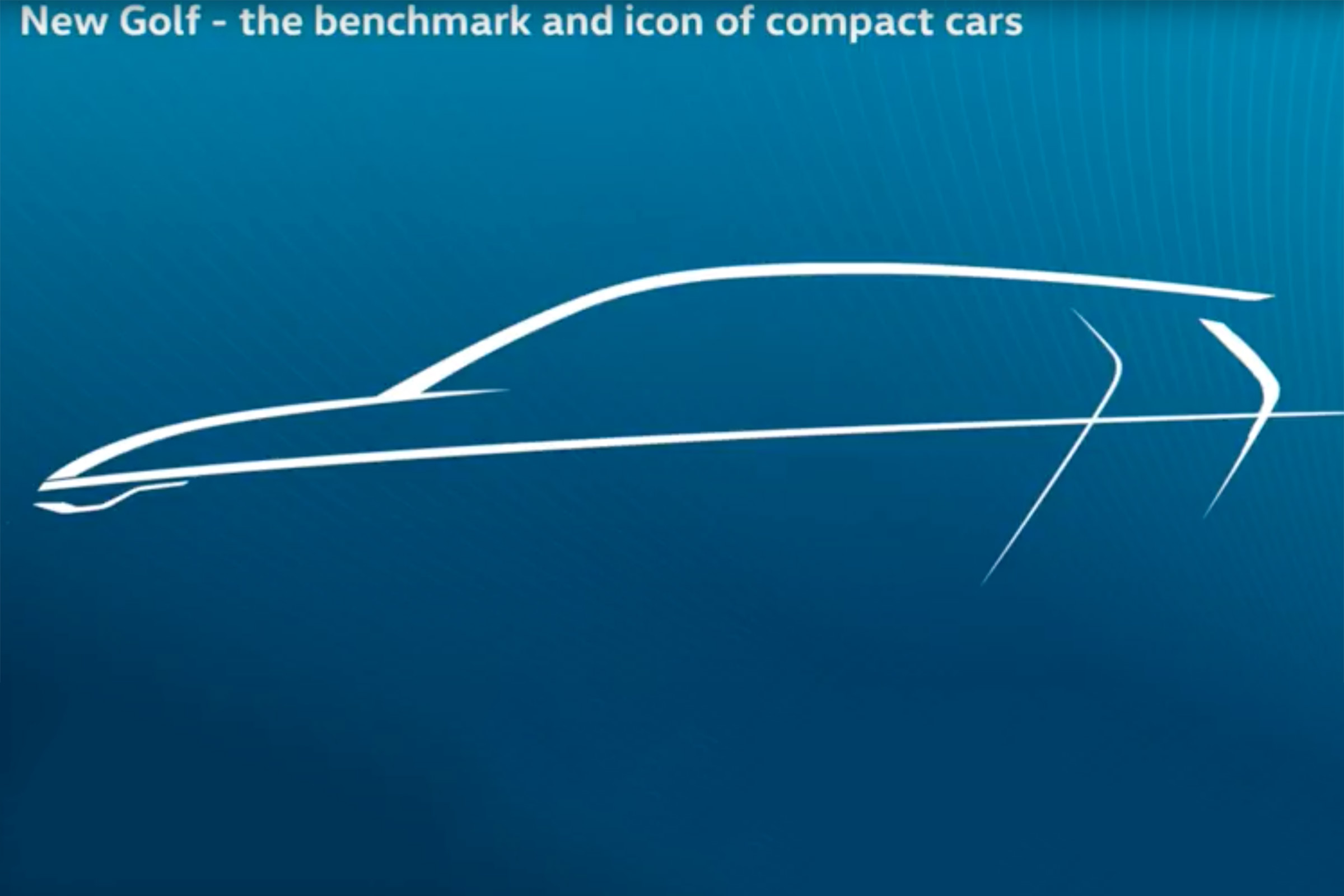 volkswagen golf mk8 teaser sketch