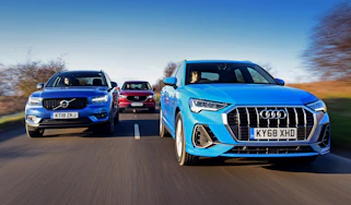 Audi Q3 vs Volvo XC40 vs Mazda CX-5 - header