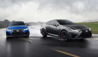 Lexus RC F and RC F Track Edition - action