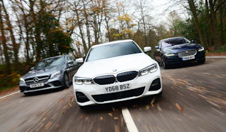 BMW 3 Series vs Mercedes C-Class vs Jaguar XE - header