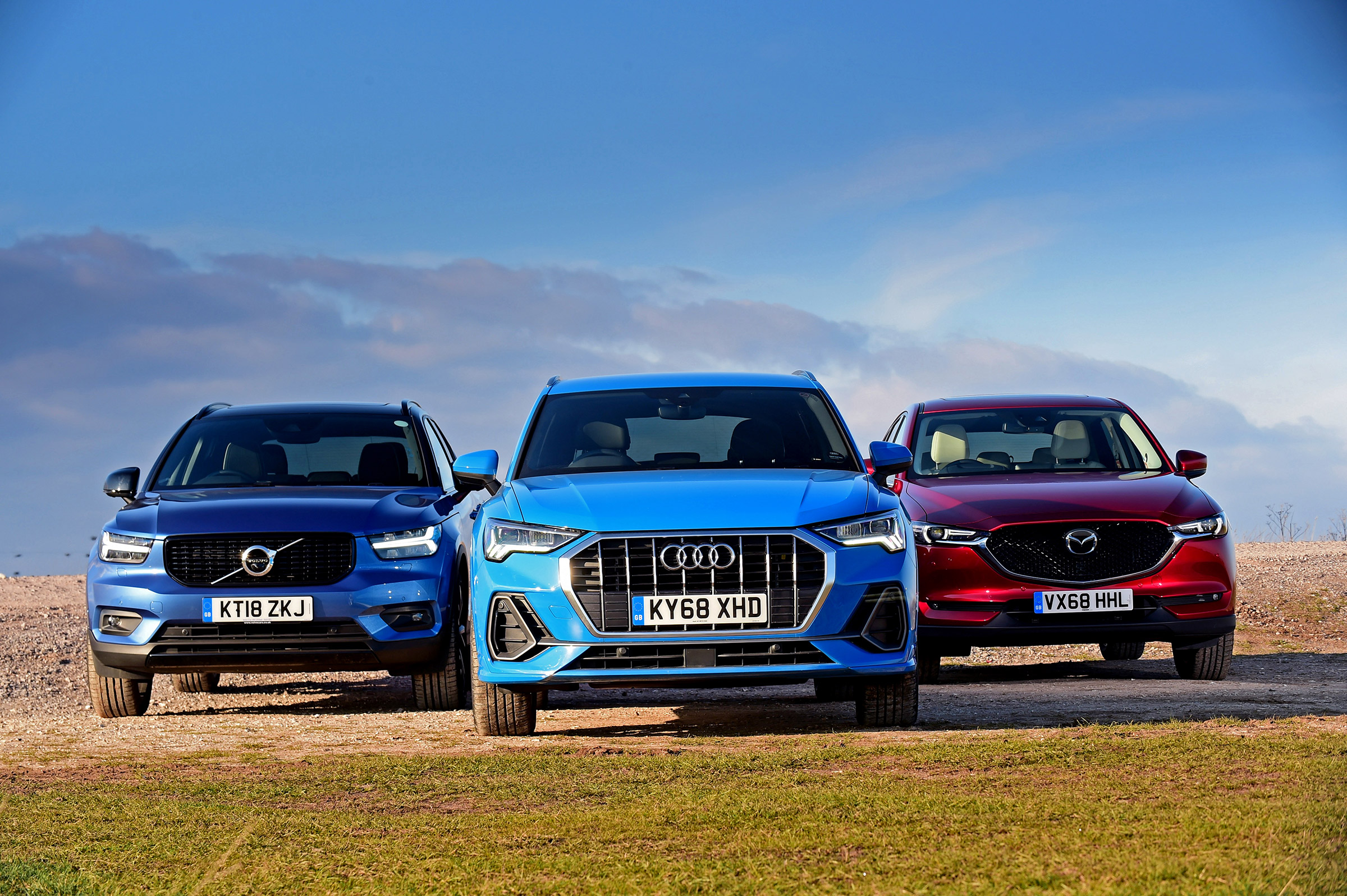Audi Q3 vs Volvo XC40 vs Mazda CX-5 - head-to-head