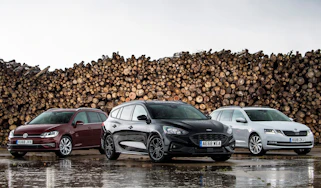 ford focus estate vs skoda octavia estate vs vw golf estate header