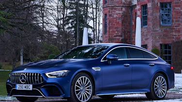 mercedes-amg gt 4-door static front quarter