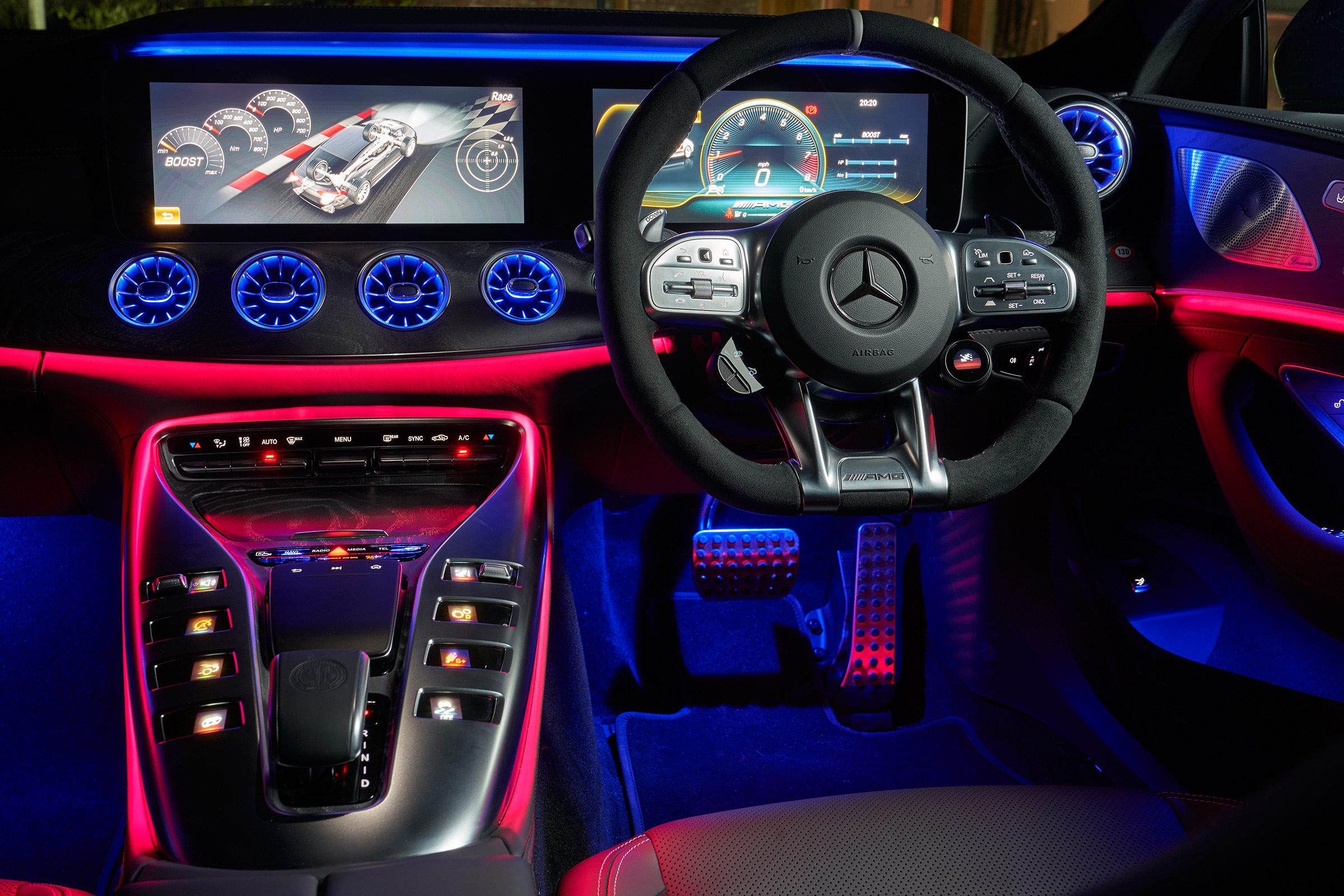 mercedes-amg gt 4-door interior