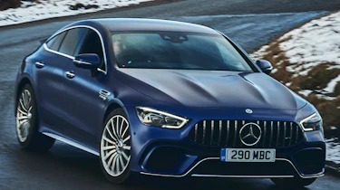 mercedes-amg gt 4-door driving cornering