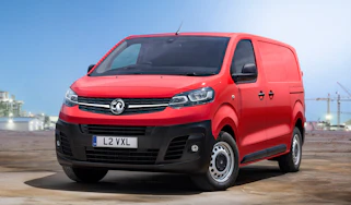 Vauxhall Vivaro van - front tracking