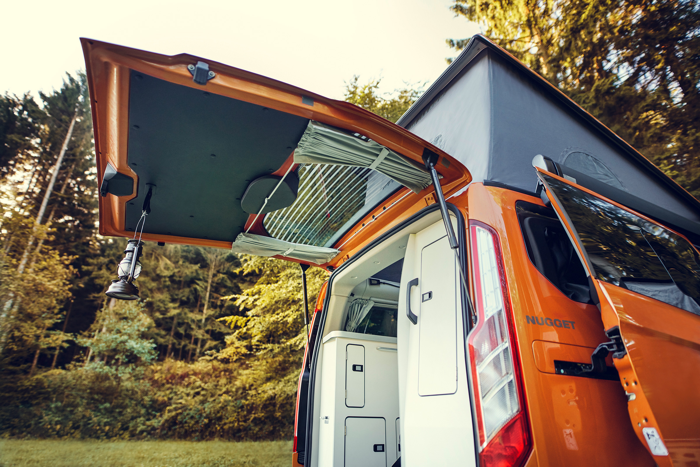 Ford Transit Custom Nugget - rear door open