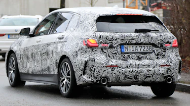 bmw 1 series spy shot rear quarter