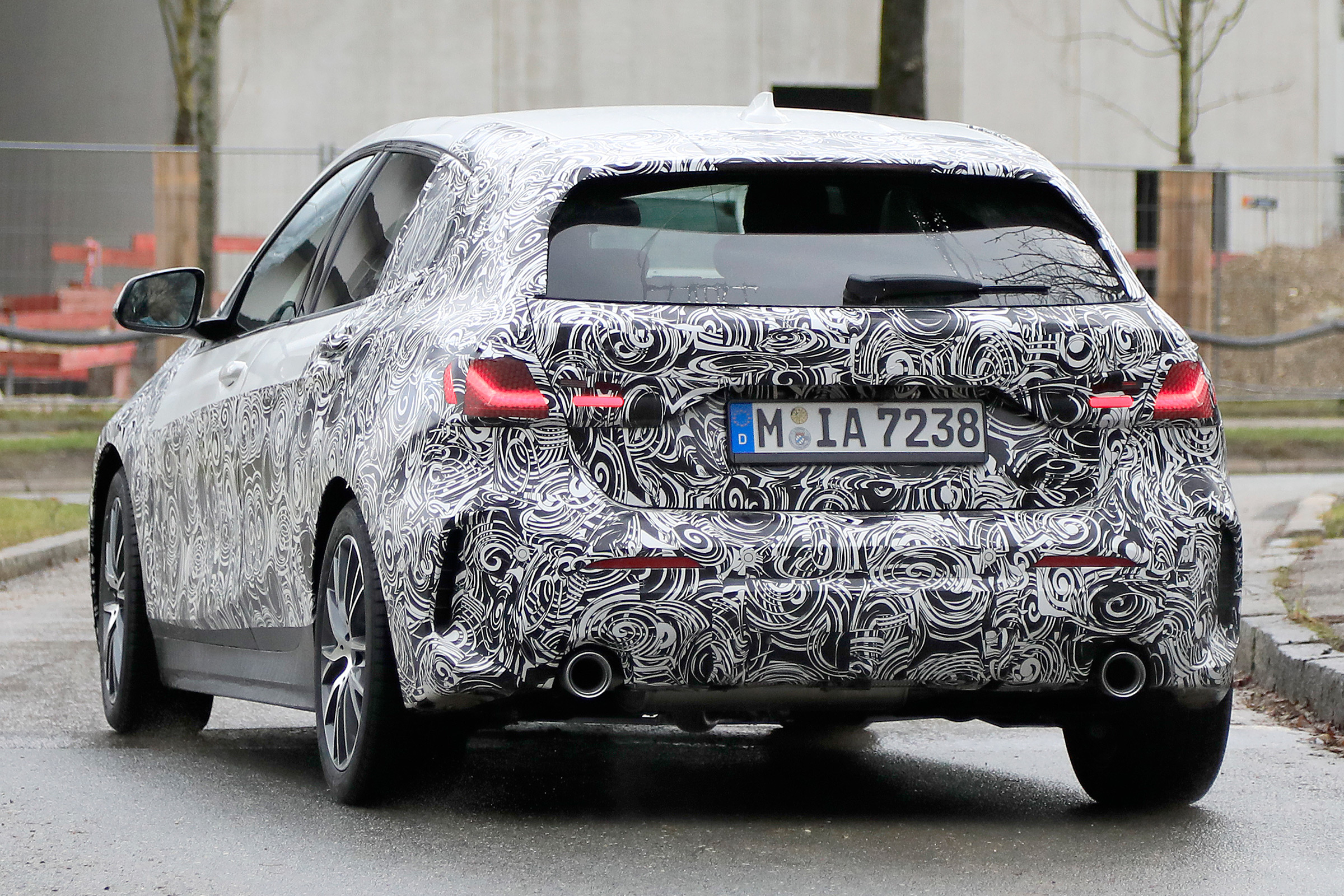 bmw 1 series spy shot rear