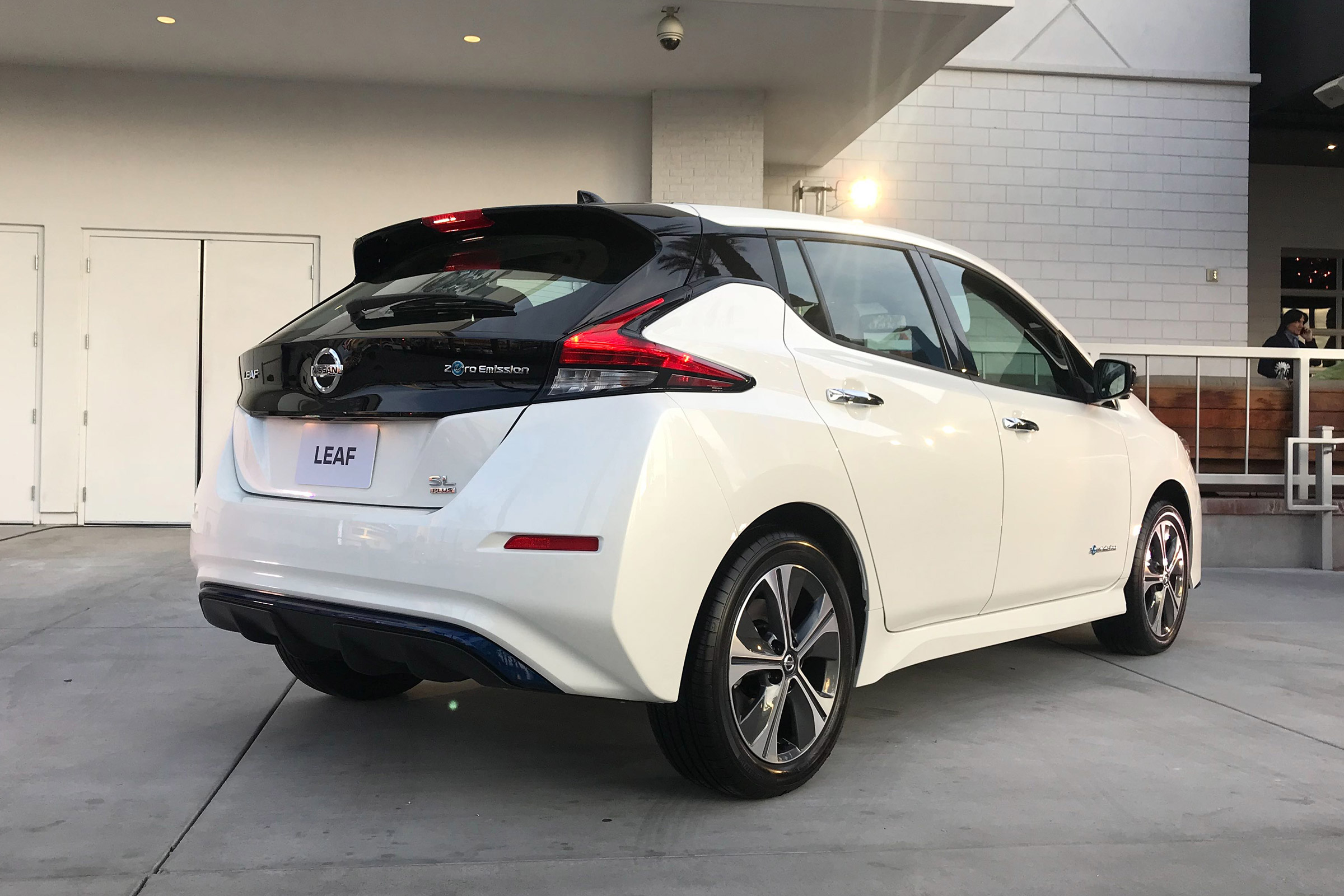 Nissan Leaf e+ rear quarter