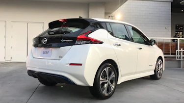 Nissan Leaf e+ rear quarter